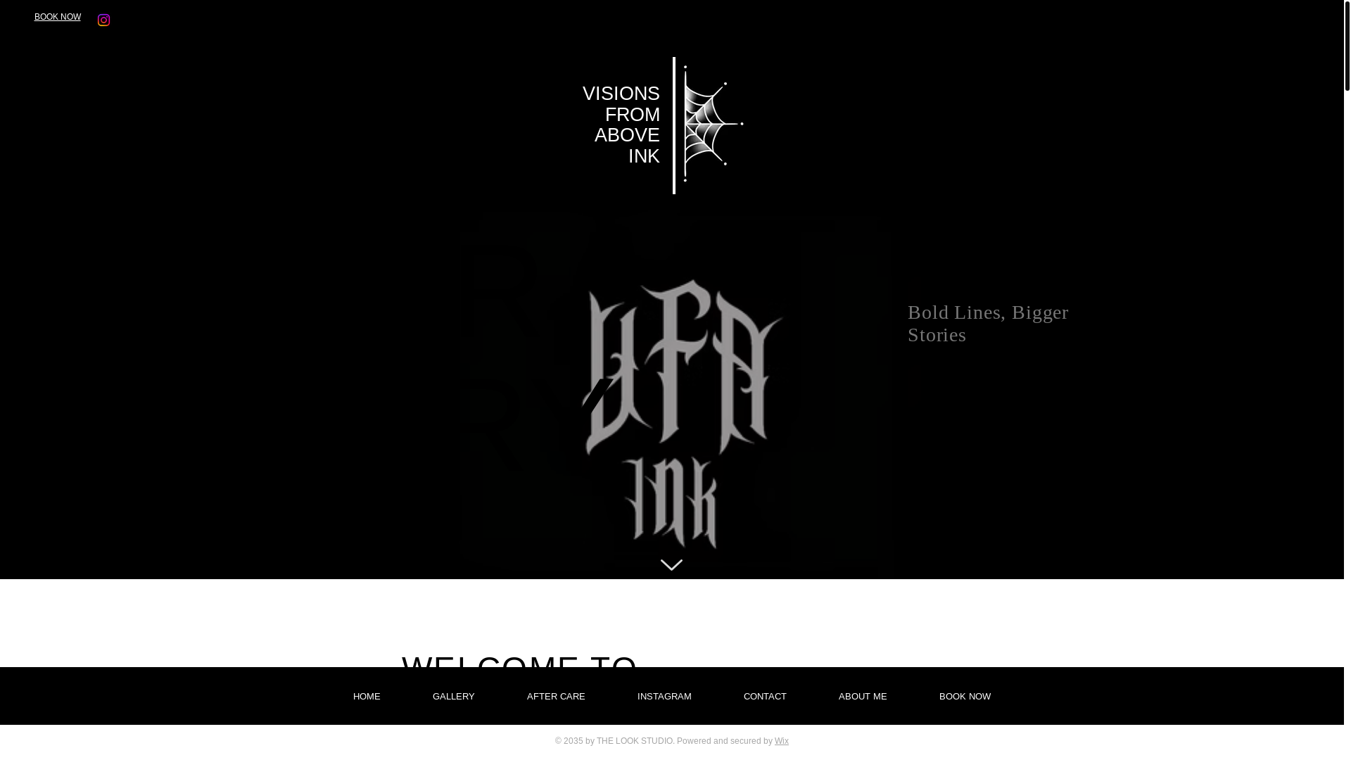 website screenshot of https://visionsfromaboveink.com/