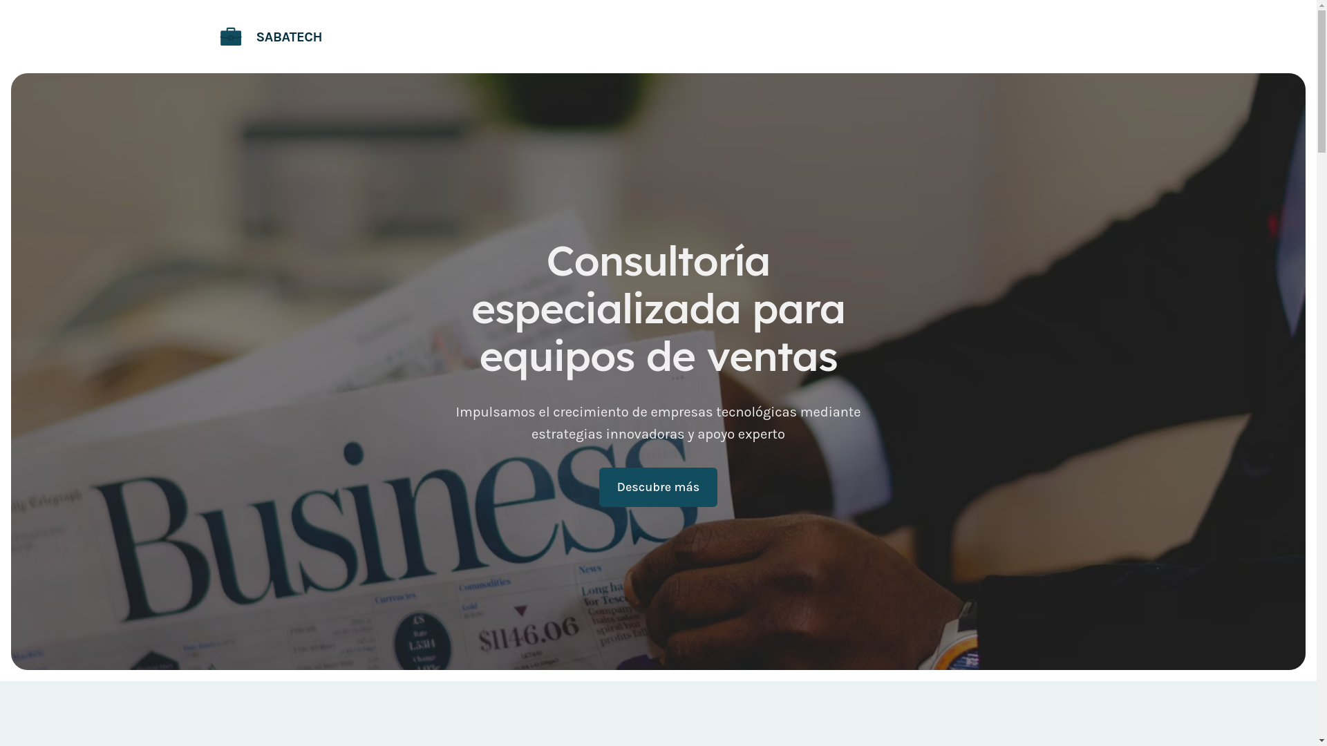 website screenshot of https://sabatech.es/