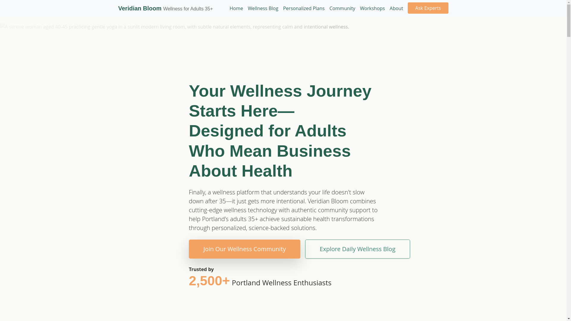 website screenshot of https://veridianbloomd.info/
