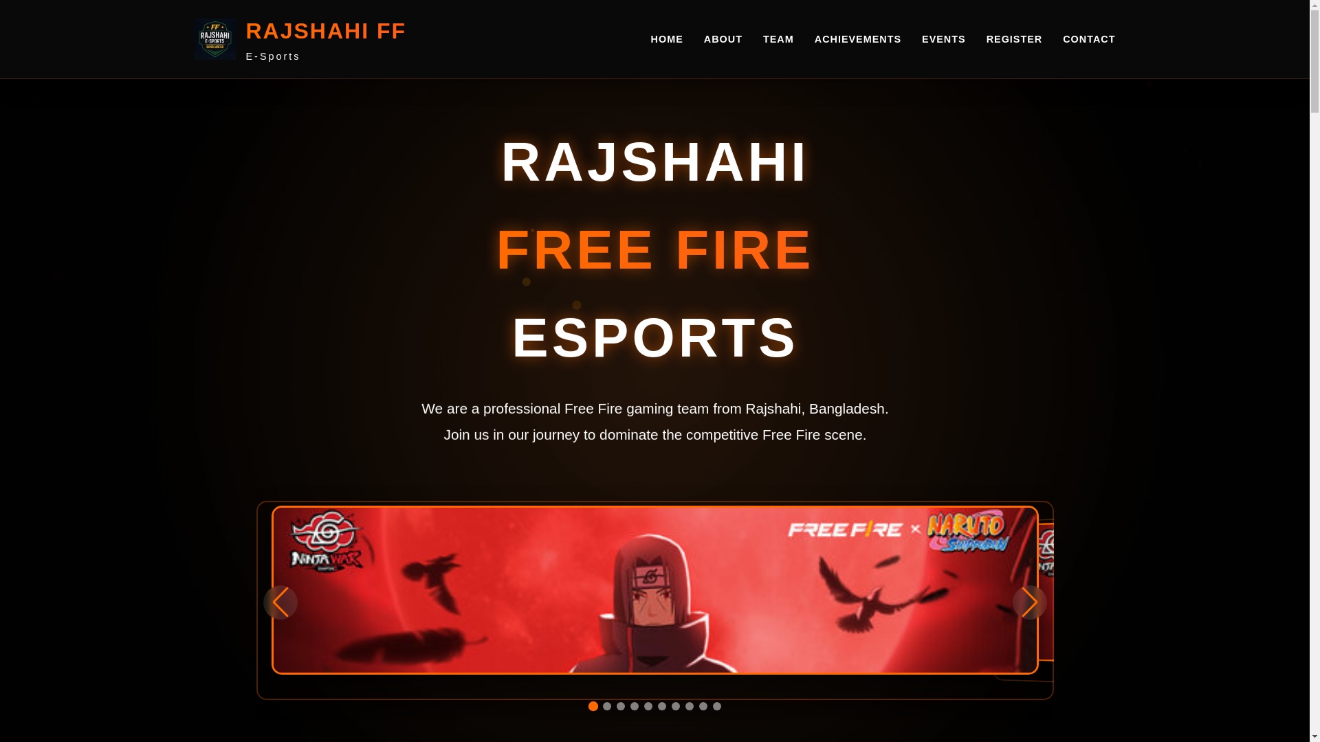 website screenshot of https://rajshahifreefireesports.pages.dev/