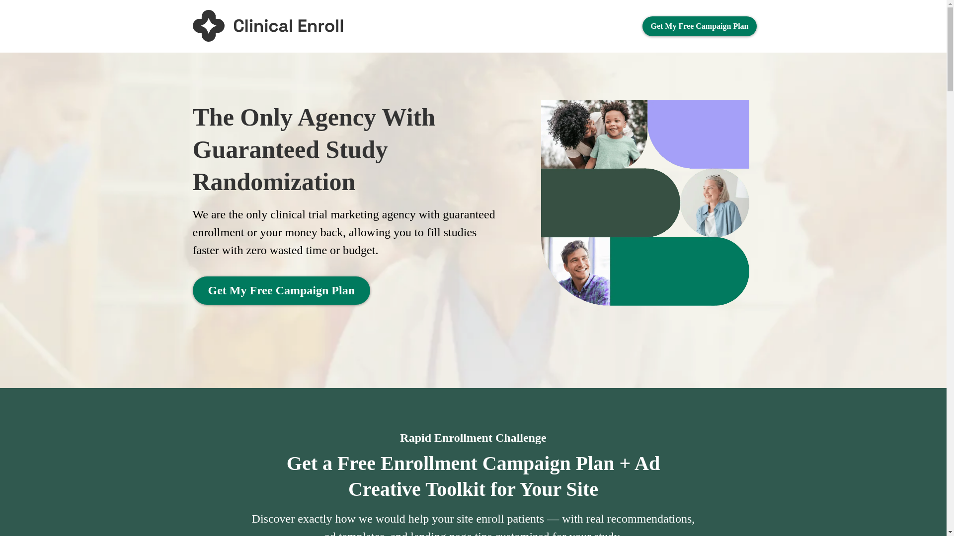website screenshot of https://helloclinicalenroll.com/