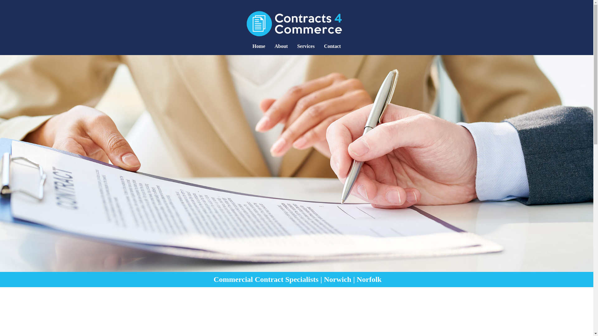 website screenshot of https://contracts4commerceinfo.com/