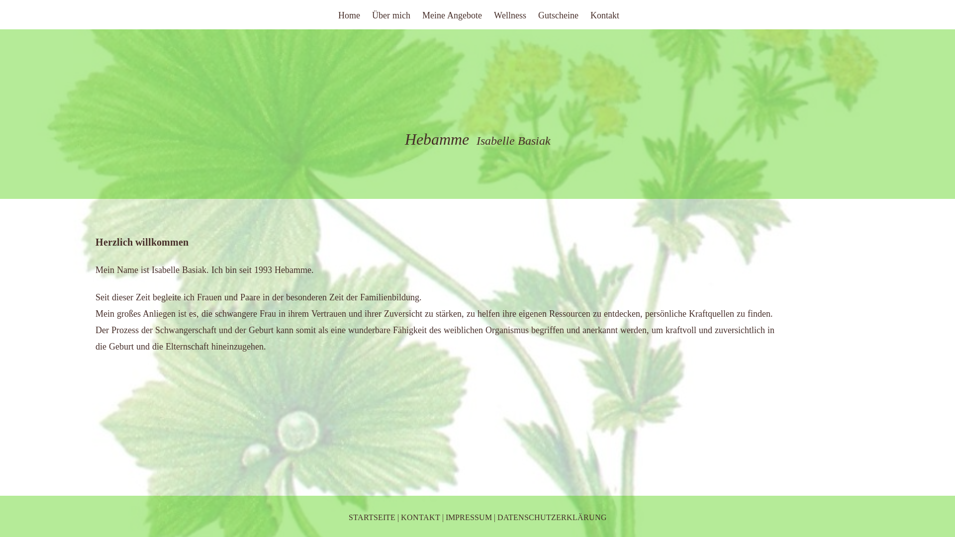 website screenshot of https://isabelle-basiak.de/