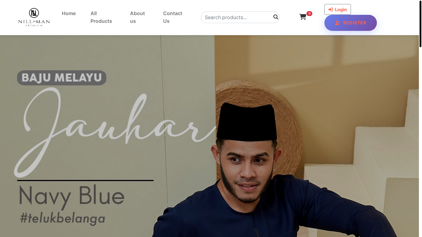 website screenshot of https://nillconceptstore.systems/