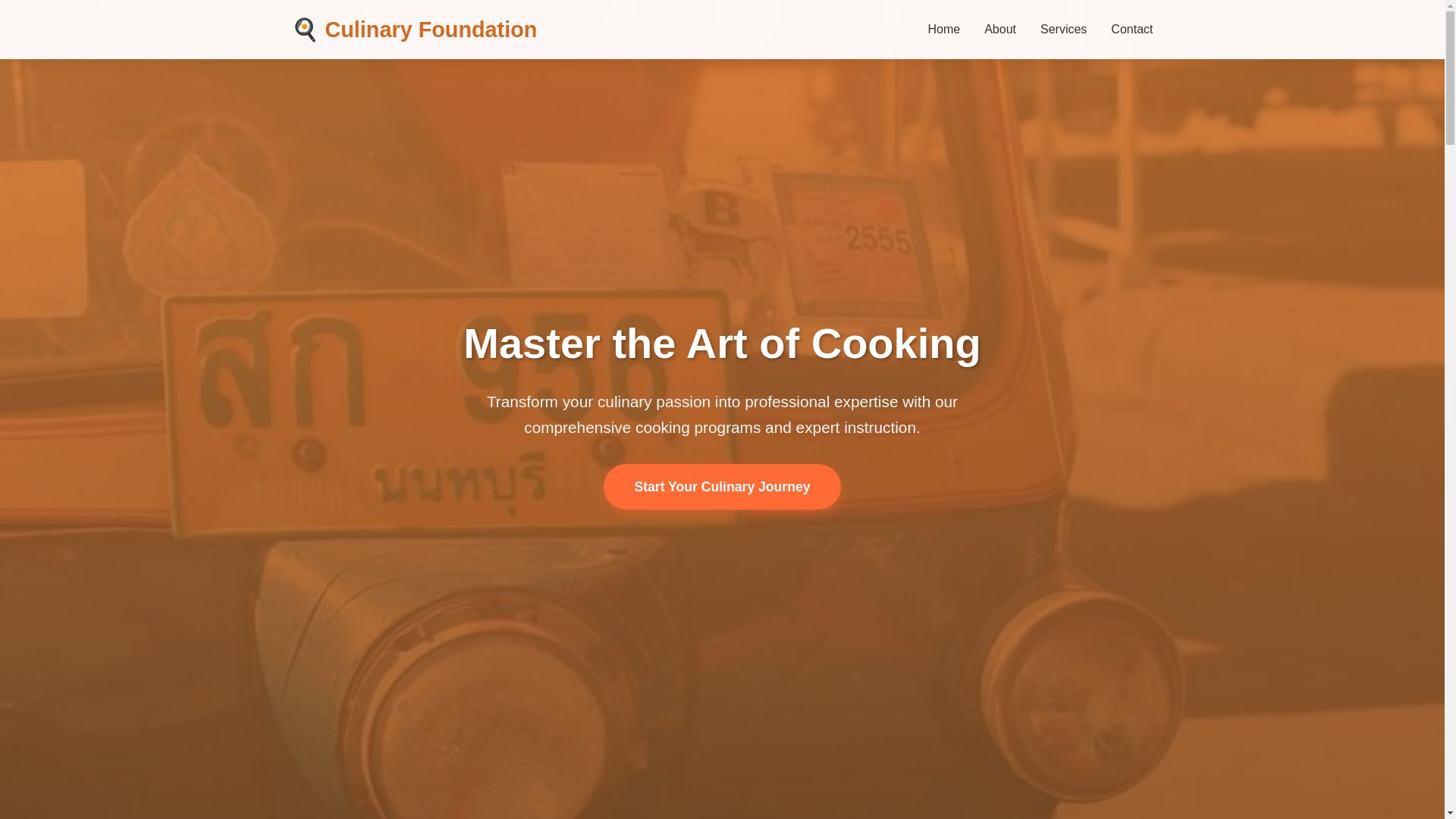 website screenshot of https://culinaryfoundation.click/