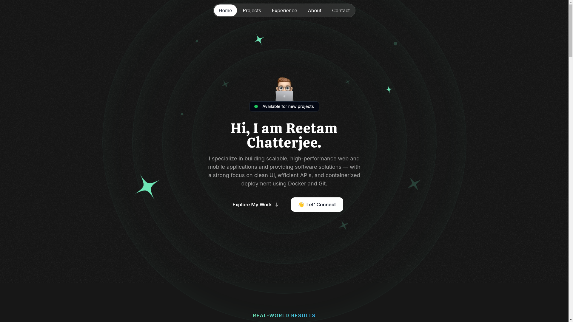 website screenshot of https://reetamchatterjee.in/