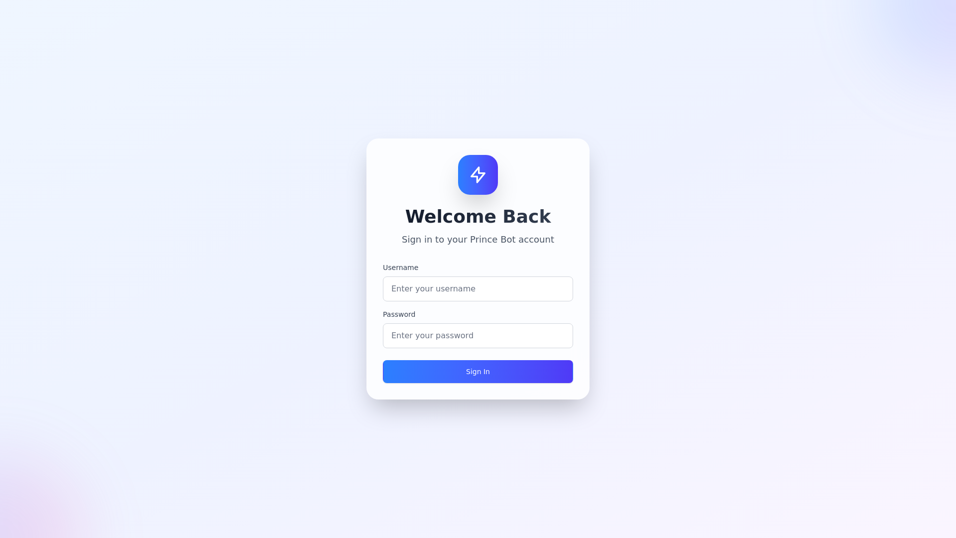 website screenshot of https://prince-bot.pages.dev/