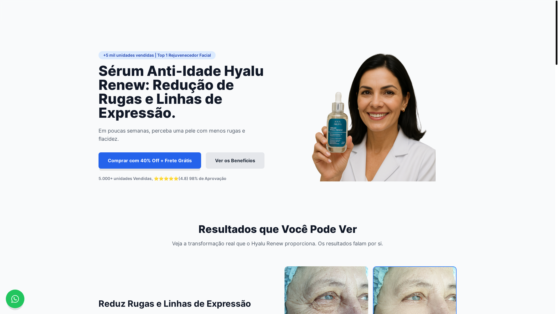 website screenshot of https://hyalurenew.com/
