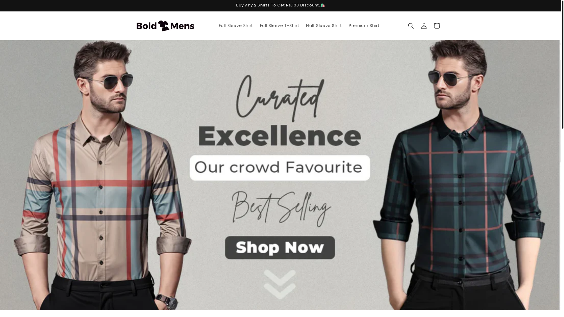website screenshot of https://boldmens.in/