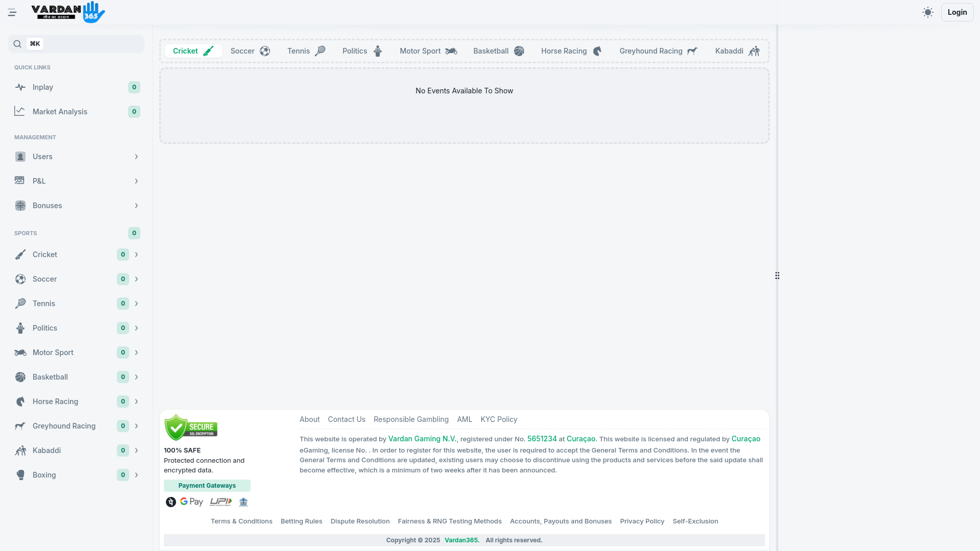 website screenshot of https://admin-vardan365-com.pages.dev/