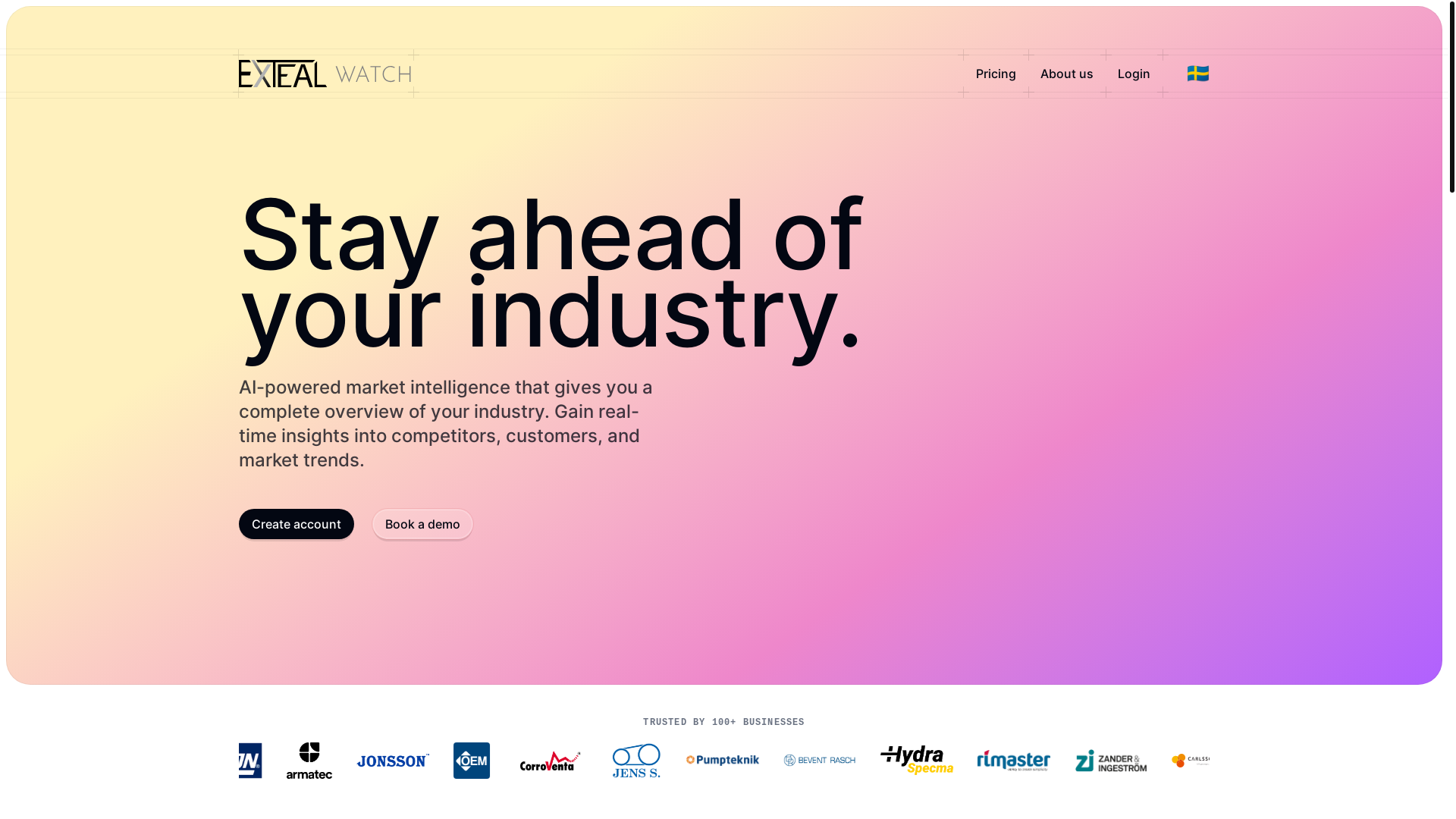website screenshot of https://exteal-watch.com/