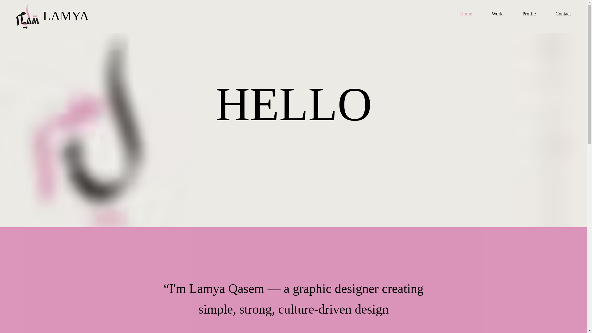 website screenshot of https://lamyaqasem.com/