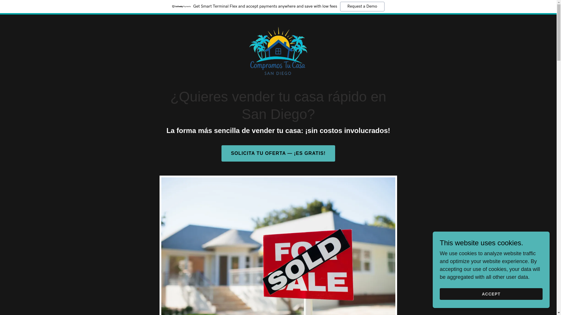 website screenshot of https://compramostucasasandiego.com/