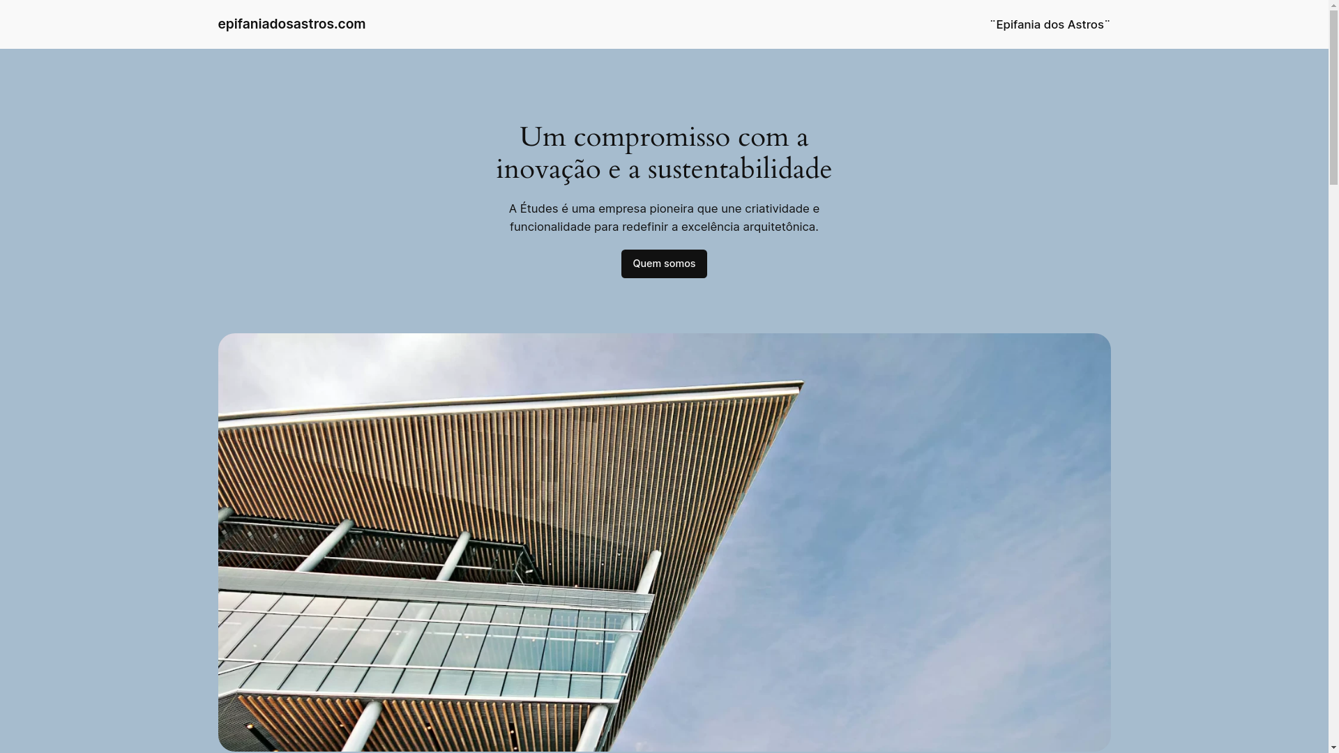 website screenshot of https://epifaniadosastros.com/