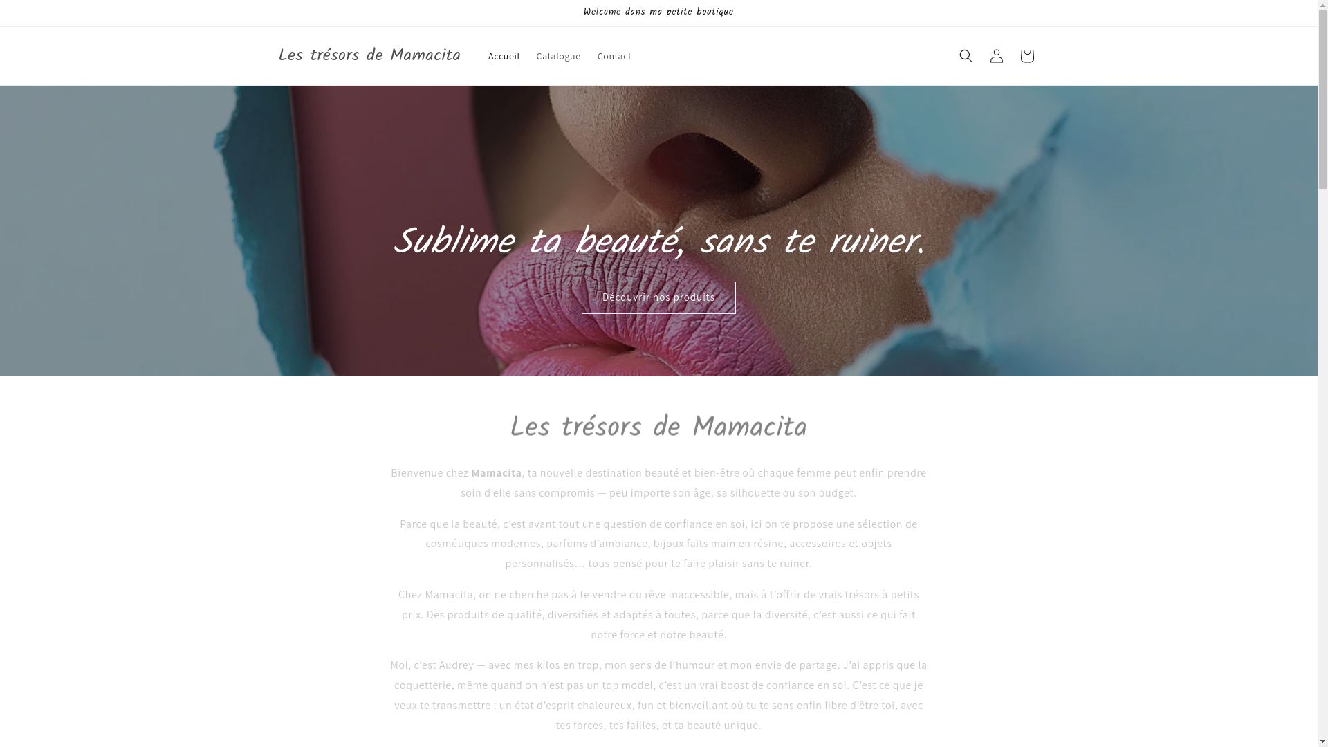 website screenshot of https://lestresorsdemamacita.com/