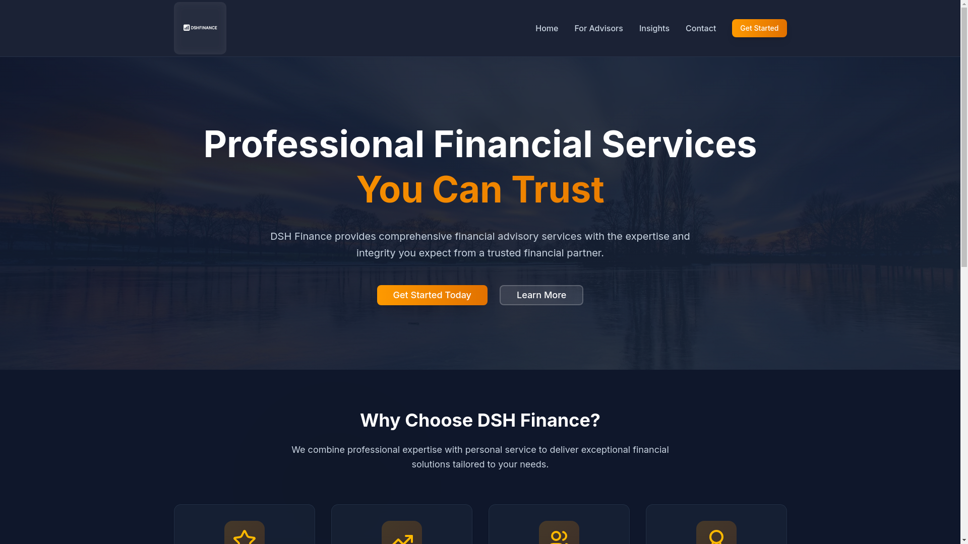website screenshot of https://dshfinance-24b43928-afe0-4899-b535-6fabd12bee8a.pages.dev/