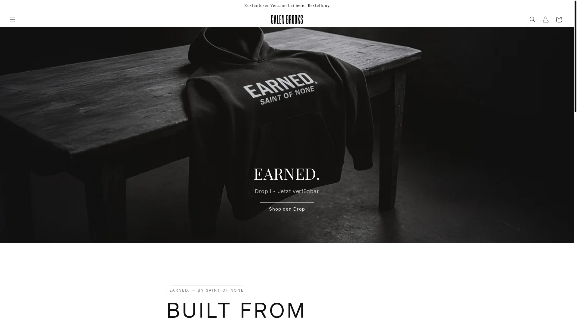 website screenshot of https://calenbrooks.com/