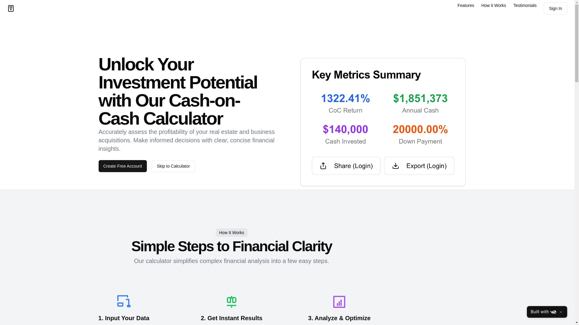 website screenshot of https://myinvestorformula.com/