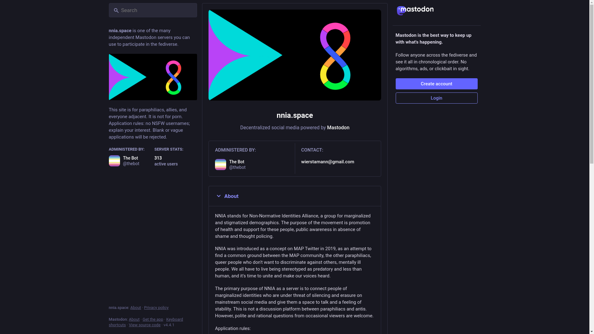 website screenshot of https://nnia.space/