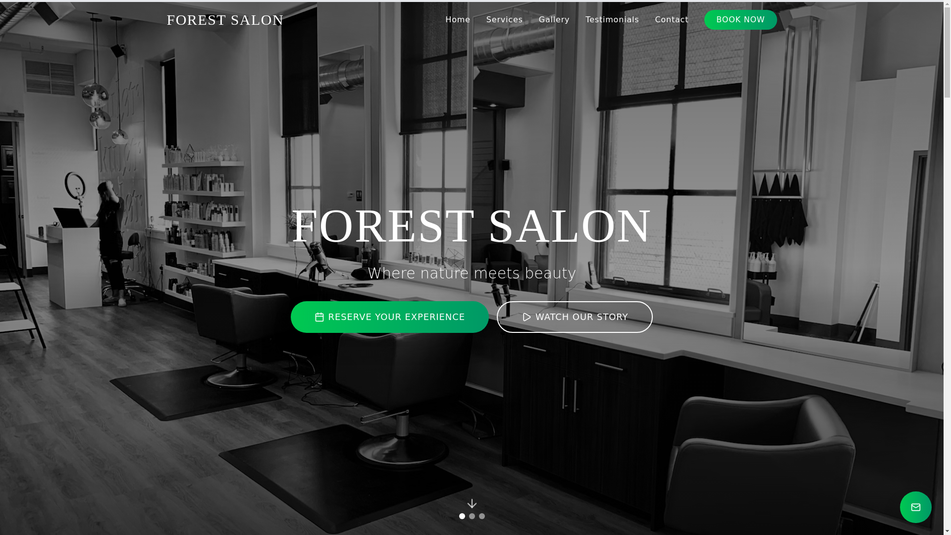 website screenshot of https://forestsalon.pages.dev/