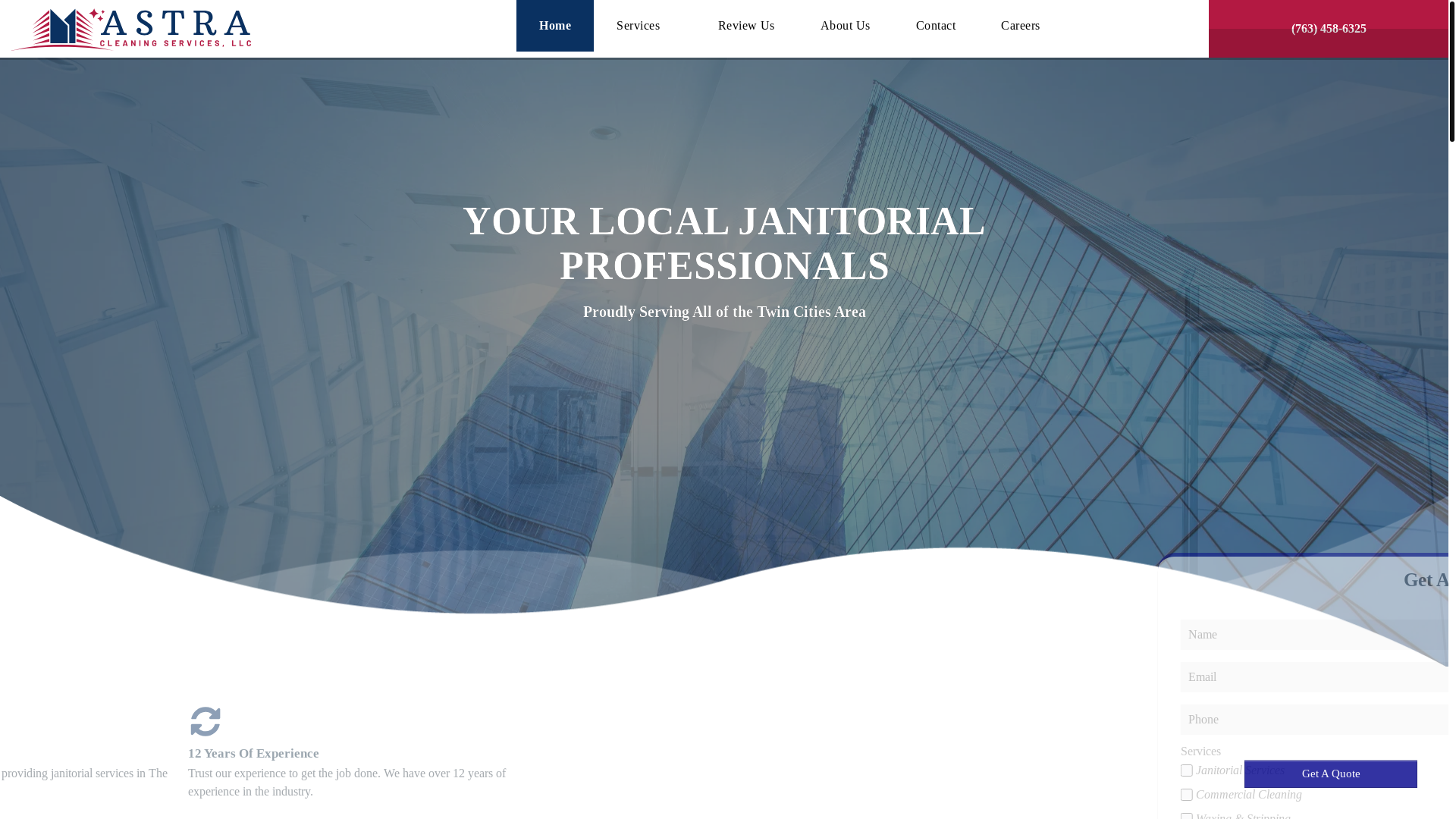 website screenshot of https://astracleaningapp.com/