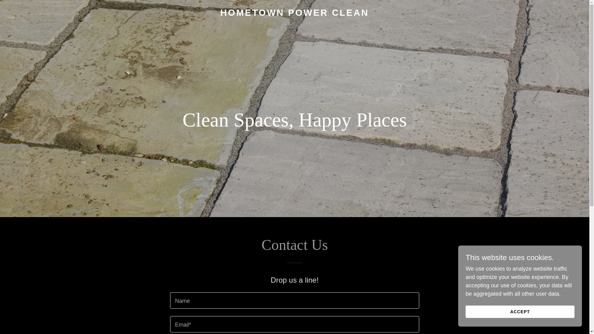 website screenshot of https://hometownpowerclean.com/