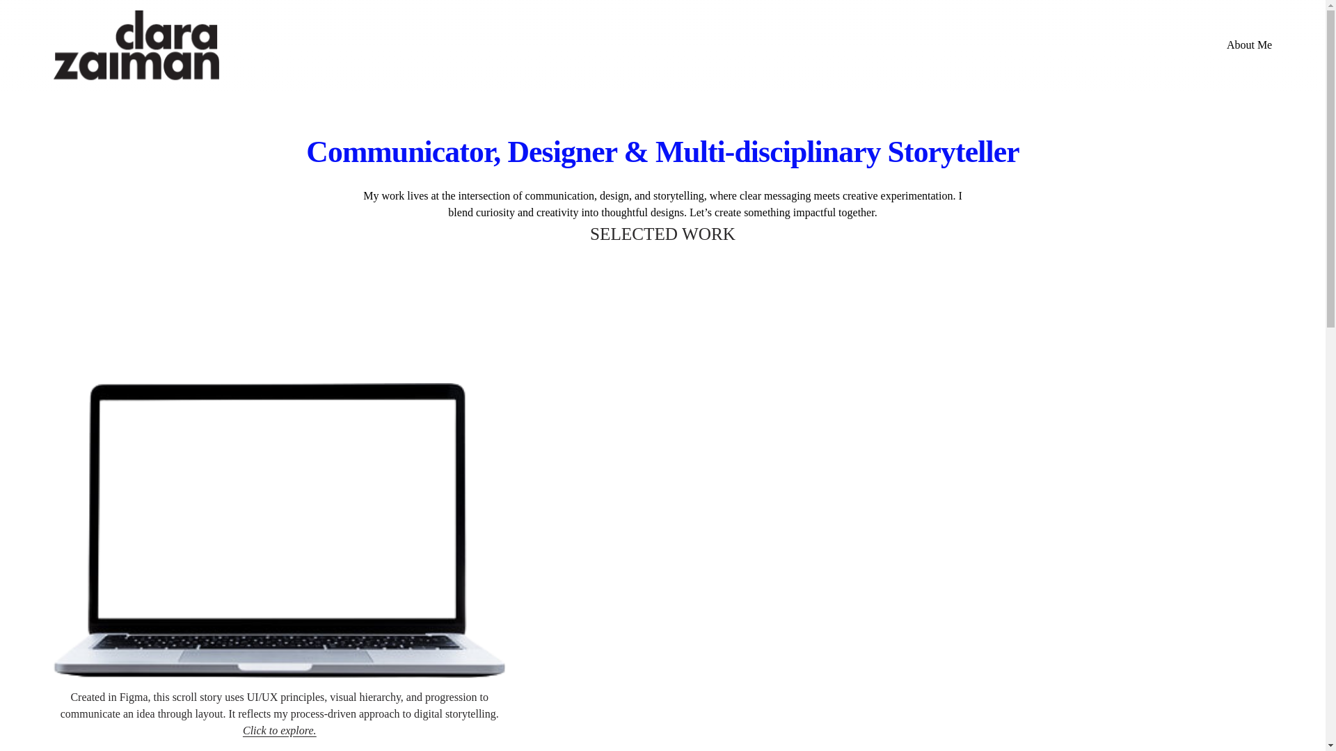 website screenshot of https://clarazaiman.com/