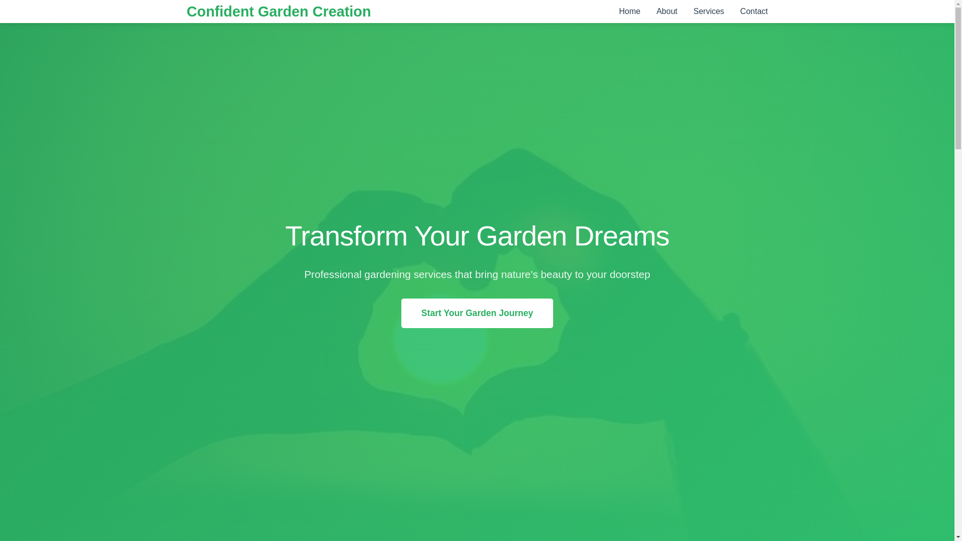 website screenshot of https://confidentgardencreation.courses/