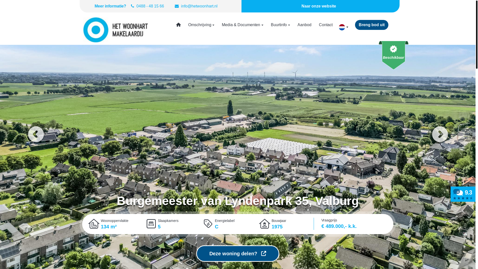 website screenshot of https://burgemeestervanlyndenpark35.nl/