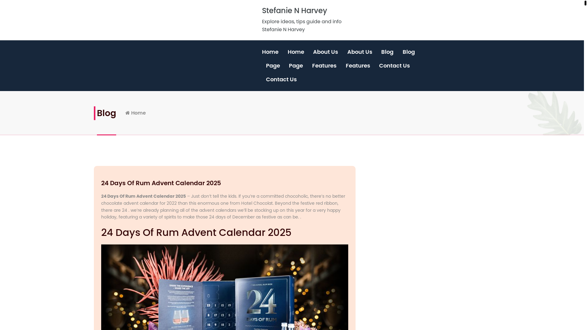 website screenshot of https://stefanienharveys.pages.dev/