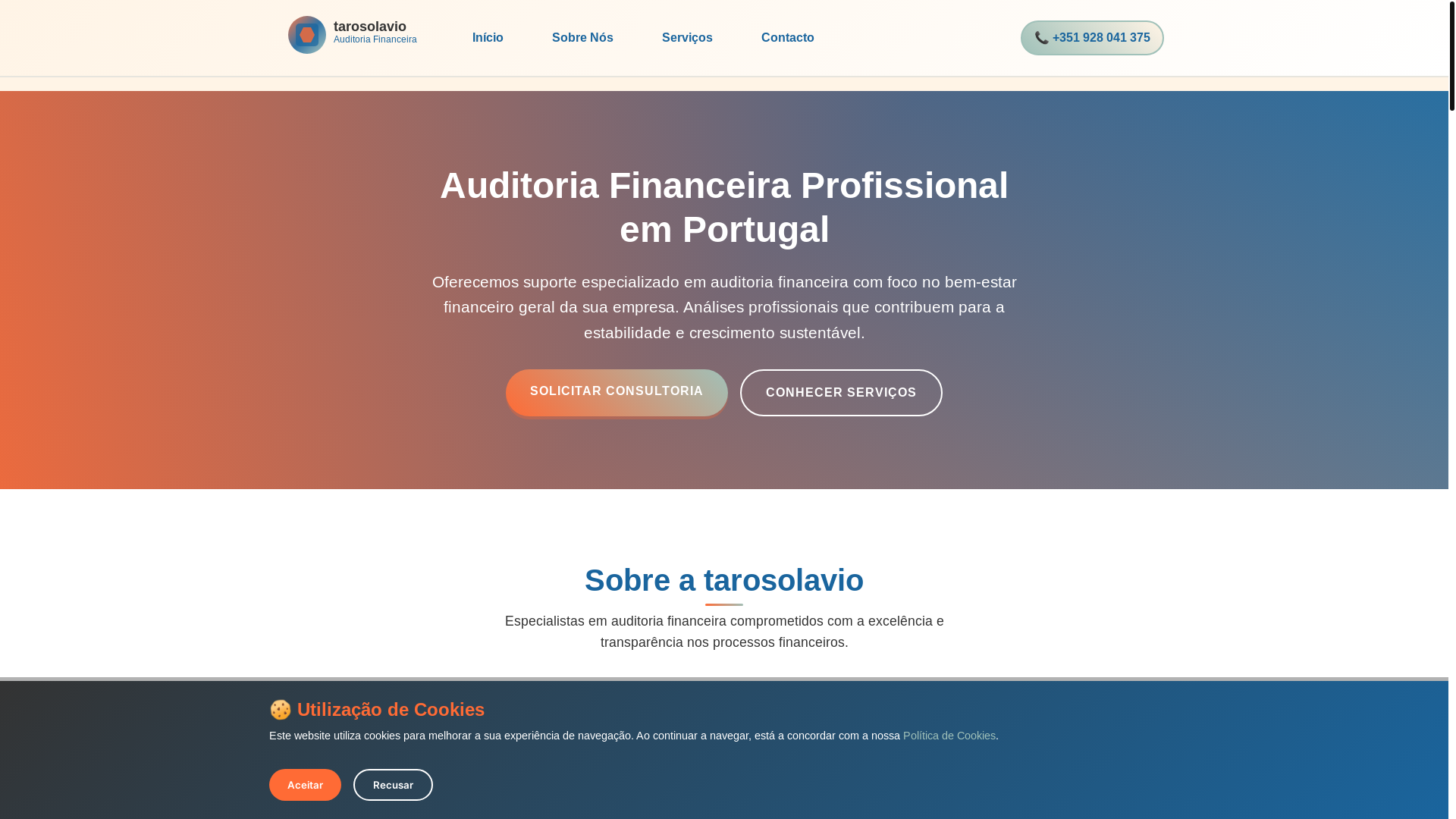website screenshot of https://tarosolavio.com/