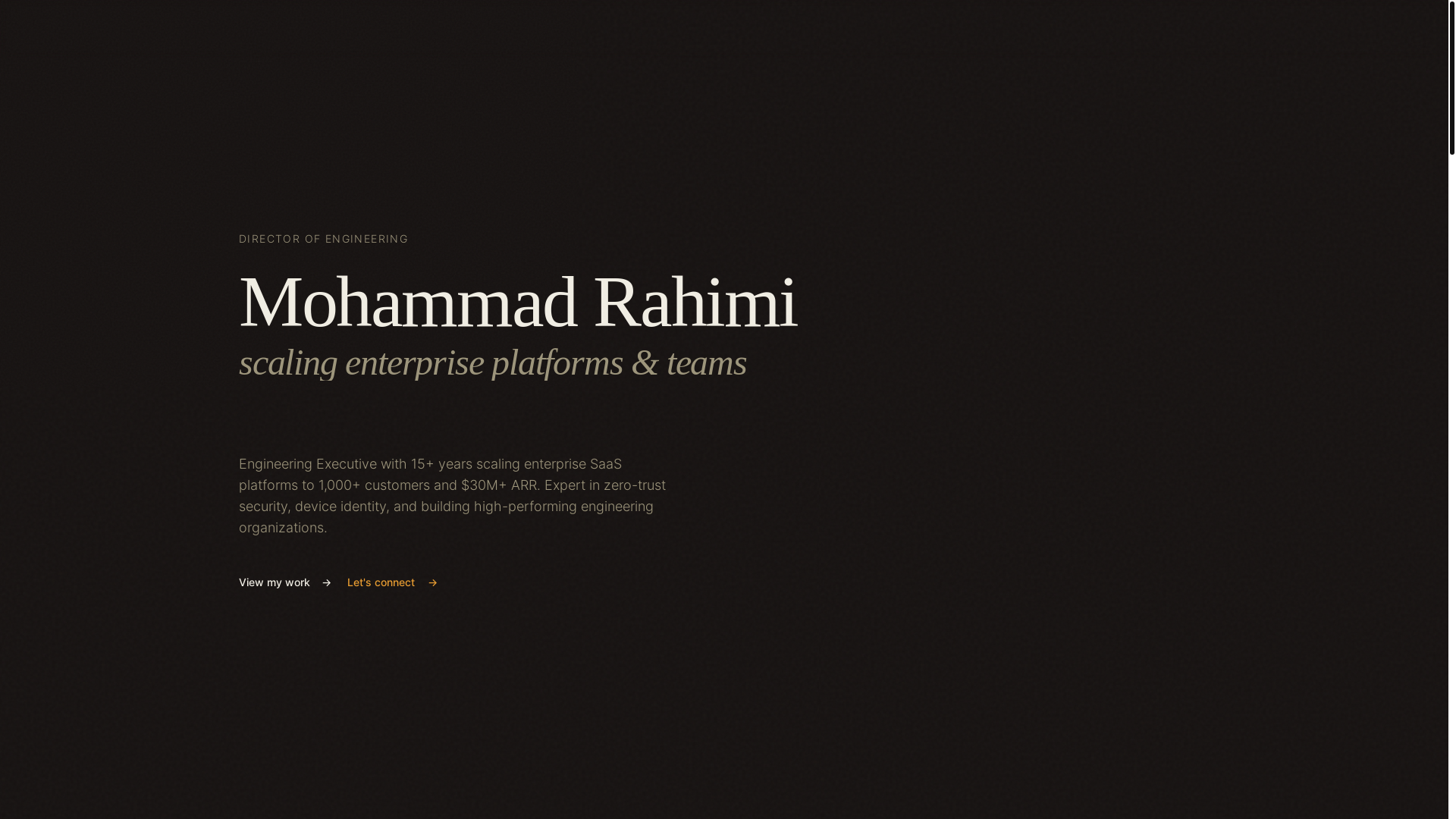 website screenshot of https://m-rahimi.info/