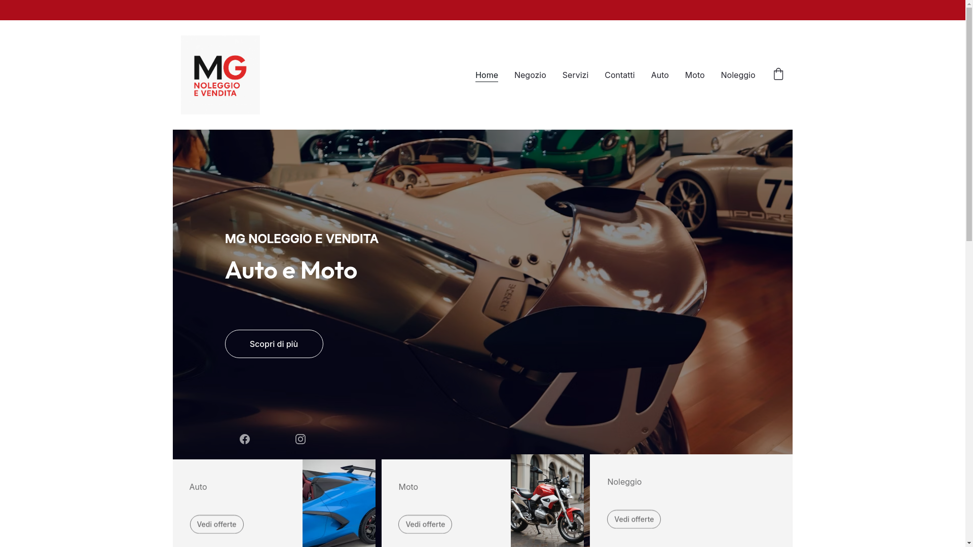 website screenshot of https://mgmicale.com/