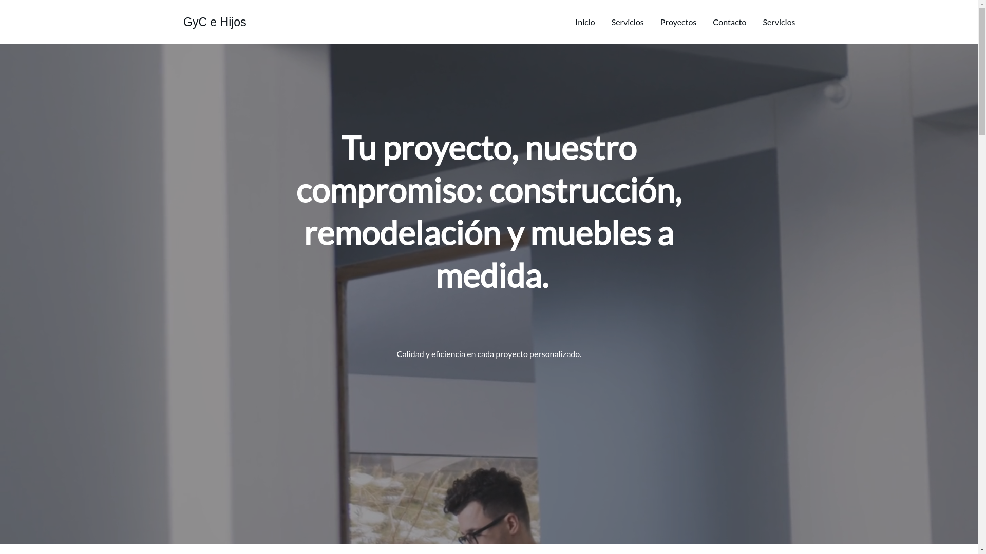 website screenshot of https://gycehijos.cl/