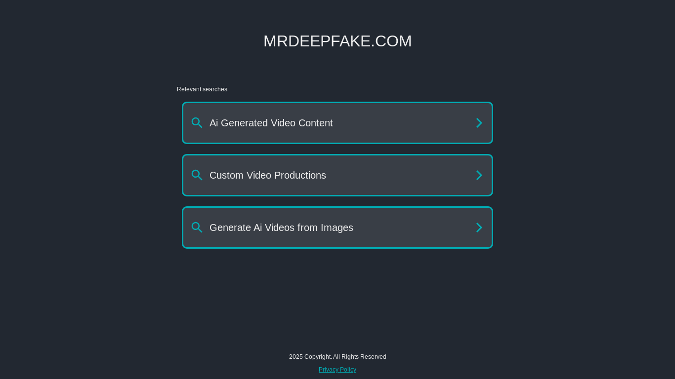 website screenshot of https://www.mrdeepfake.com/