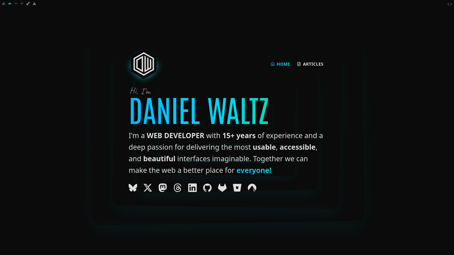 website screenshot of https://daniel-waltz.pages.dev/