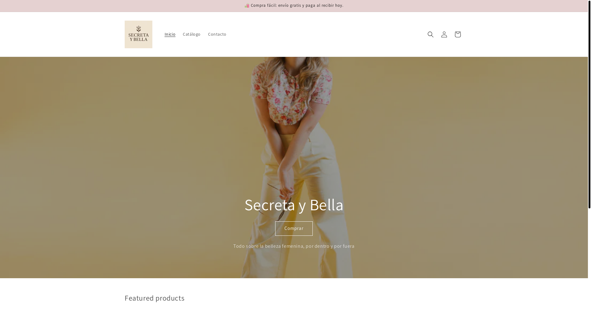 website screenshot of https://secretaybella.com/