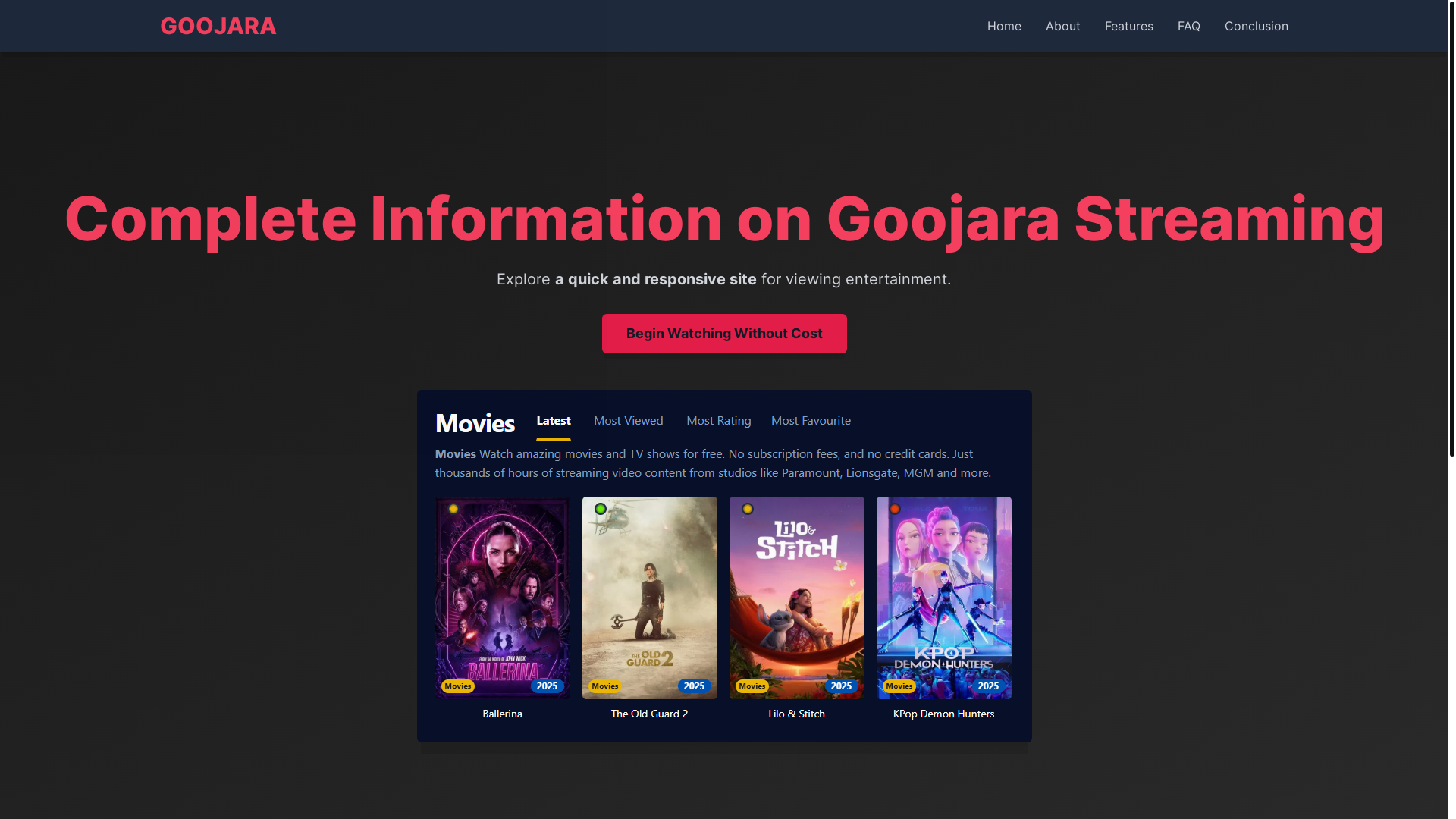 website screenshot of https://goojara-6ide.pages.dev/