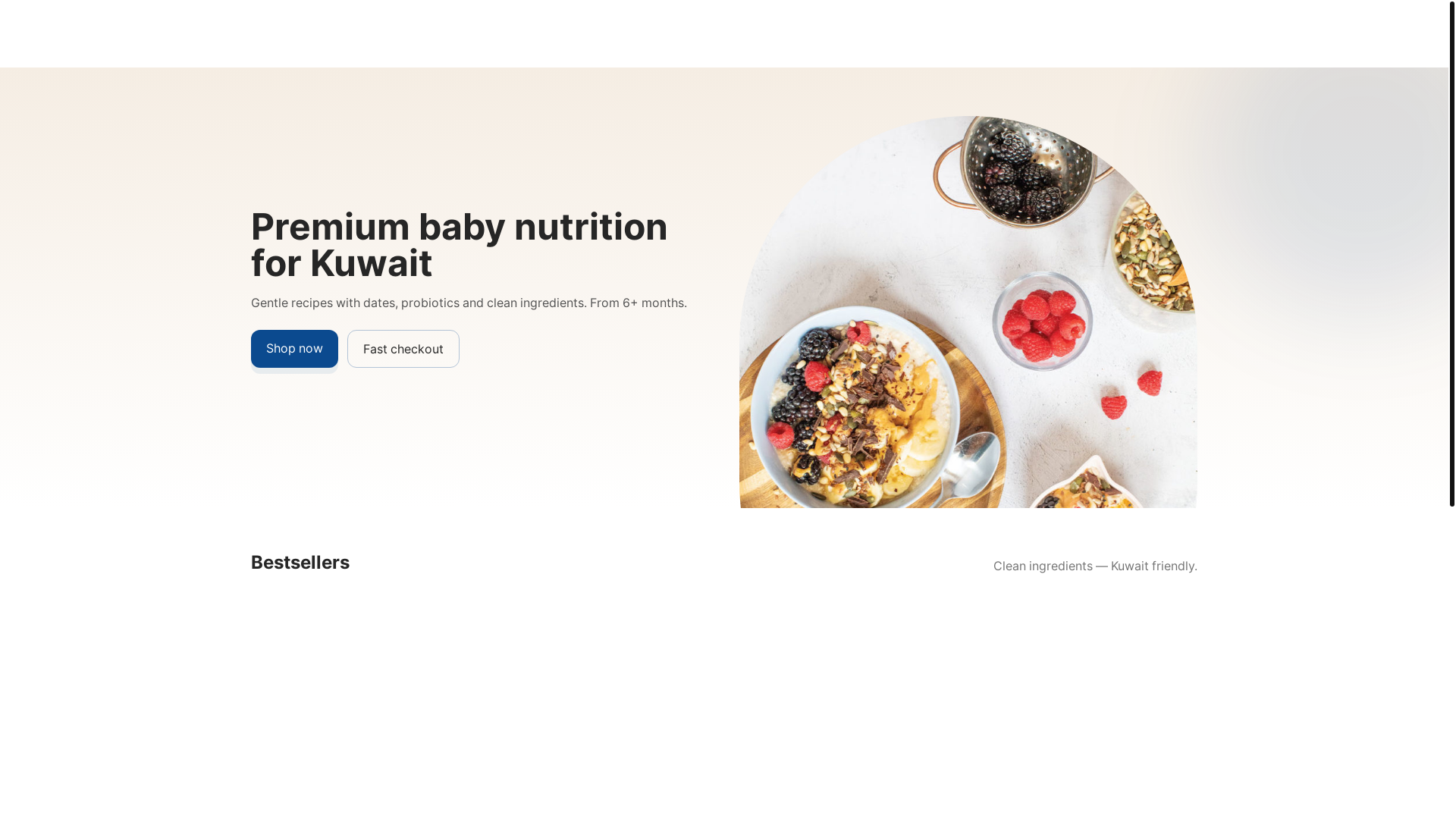 website screenshot of https://pearlbabykw.com/