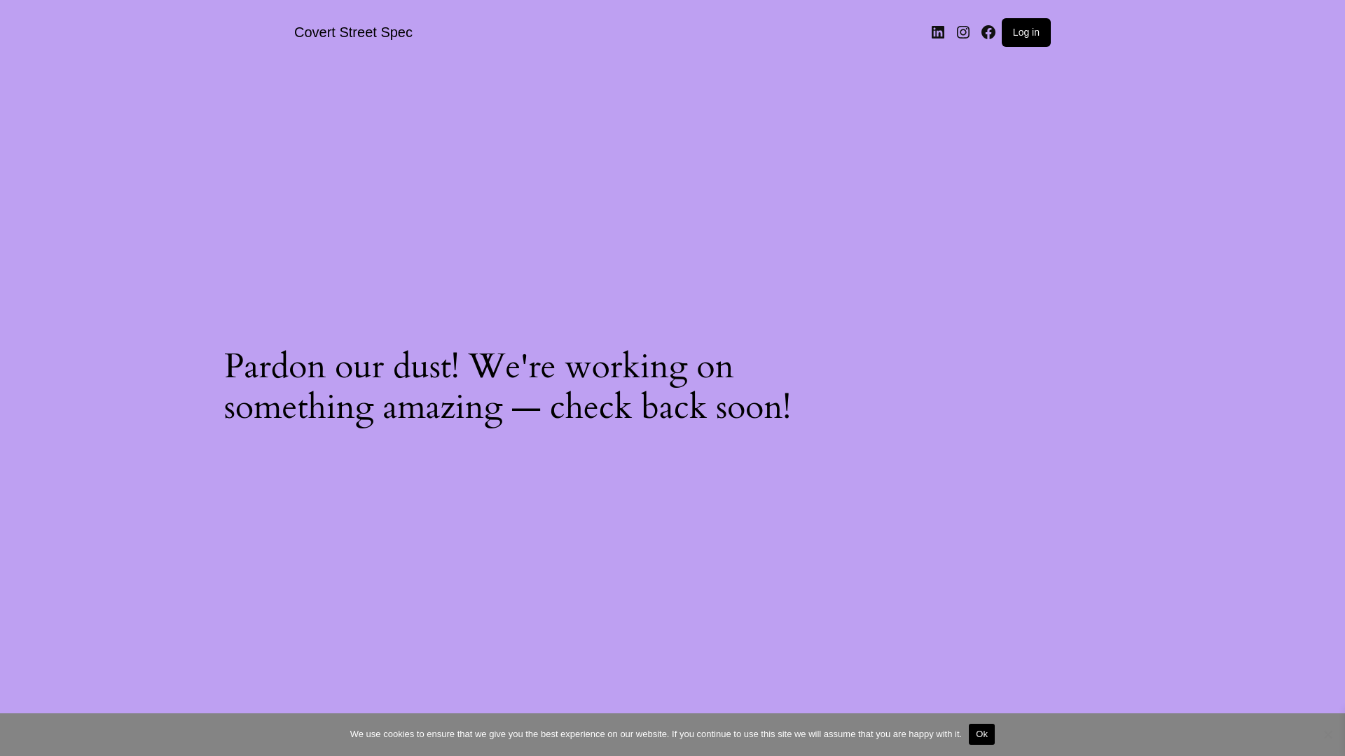 website screenshot of https://covertstreetspec.com/