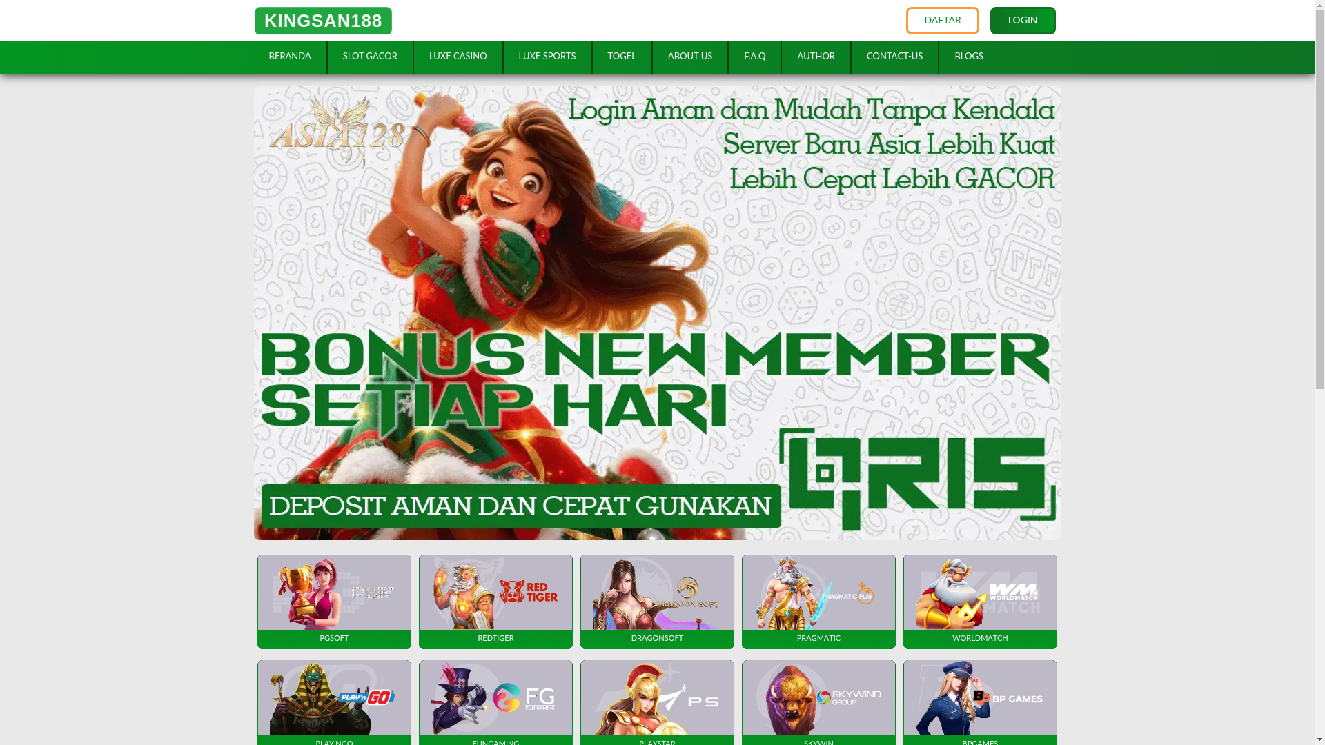 website screenshot of https://kingsan188.net/