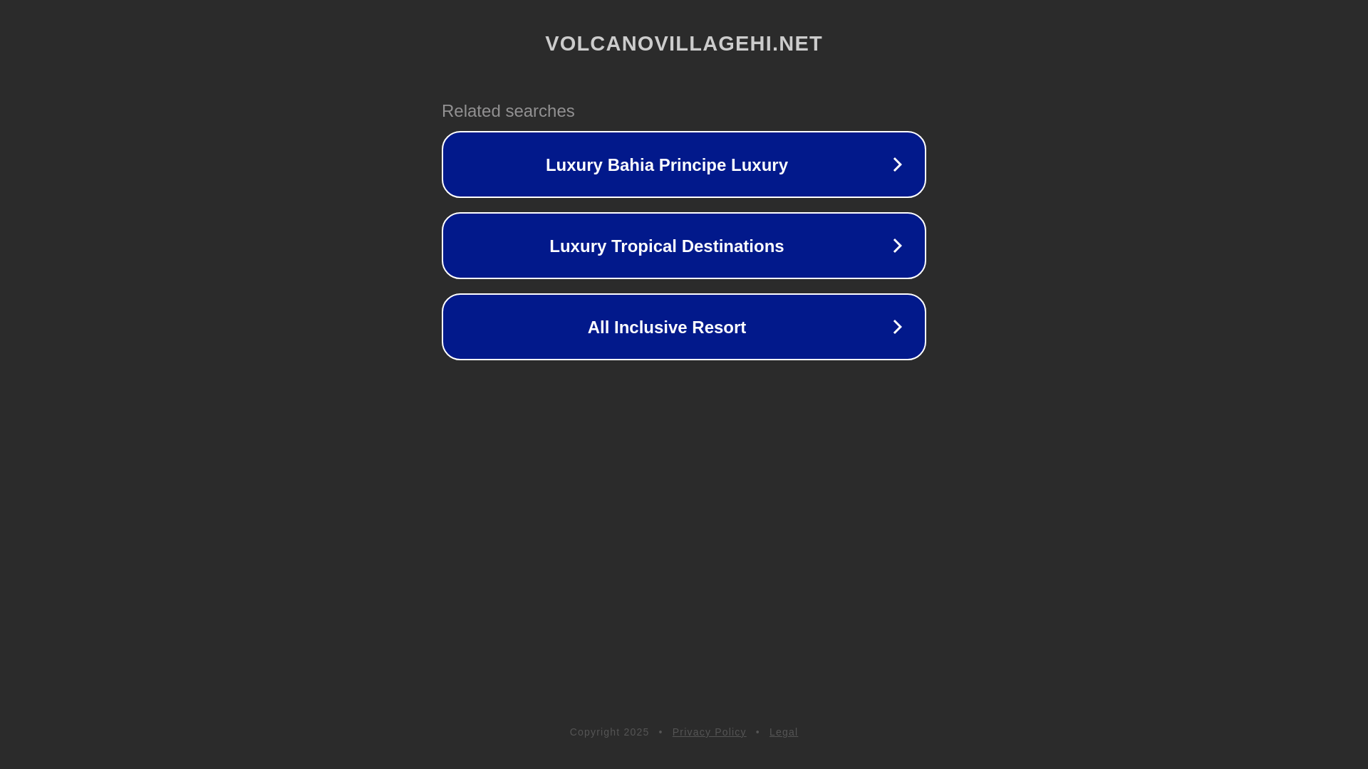 website screenshot of https://volcanovillagehi.net/
