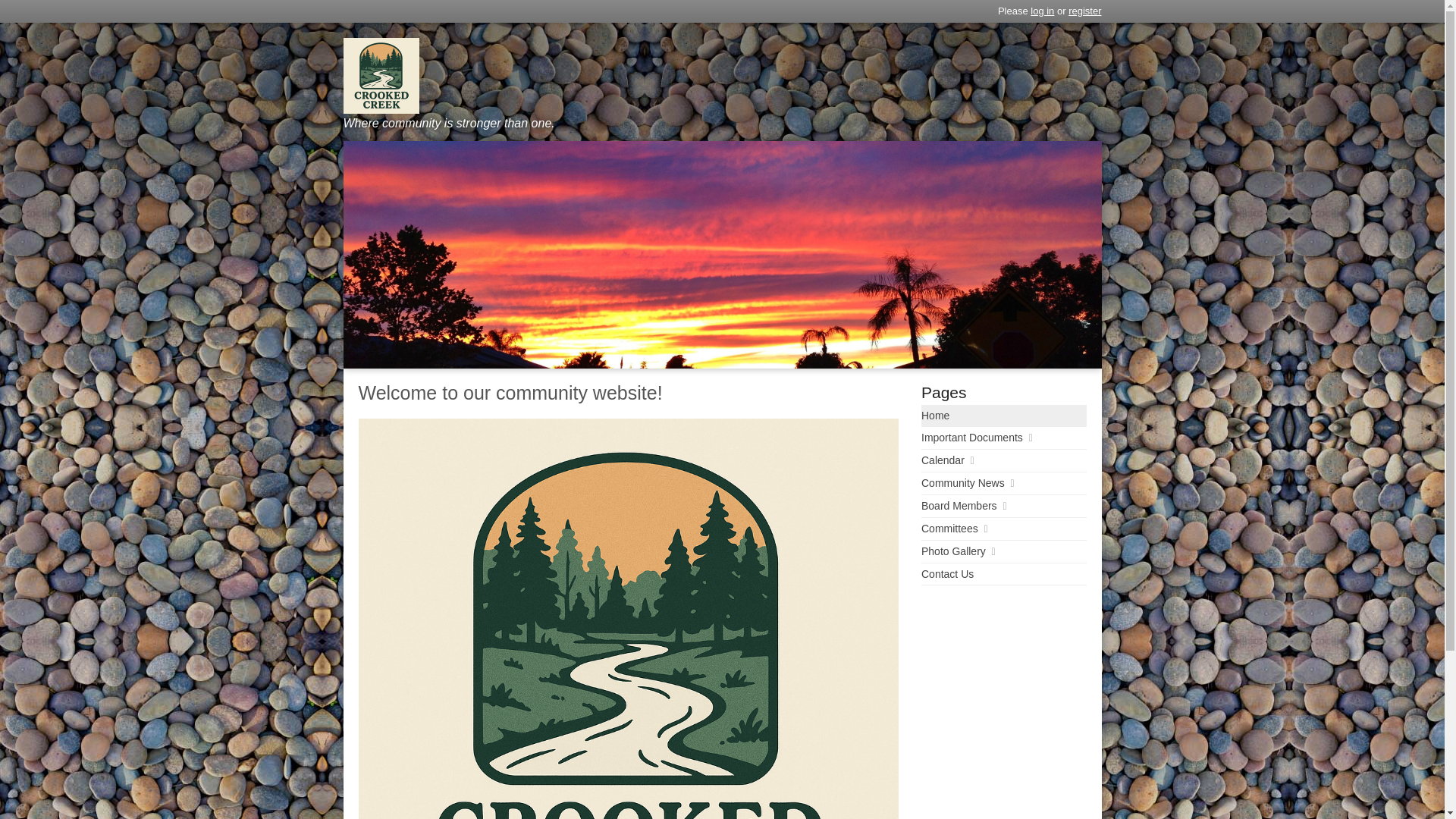 website screenshot of https://crookedcreekhomeassociationjc.com/