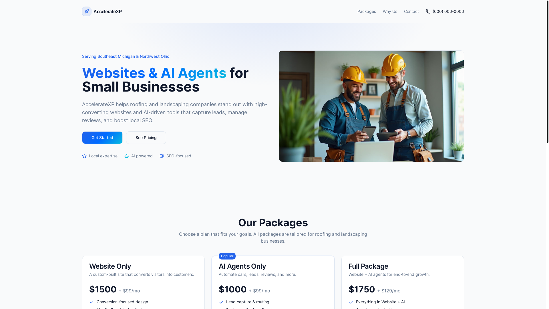 website screenshot of https://local-biz-boosters.pages.dev/