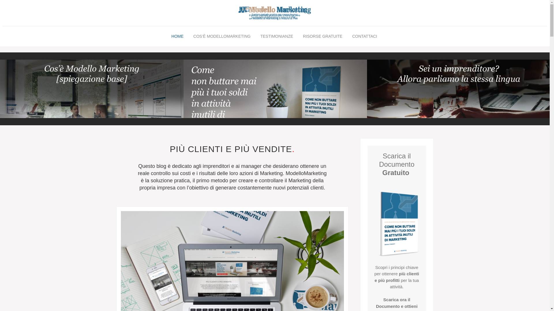 website screenshot of https://modellomarketing.net/