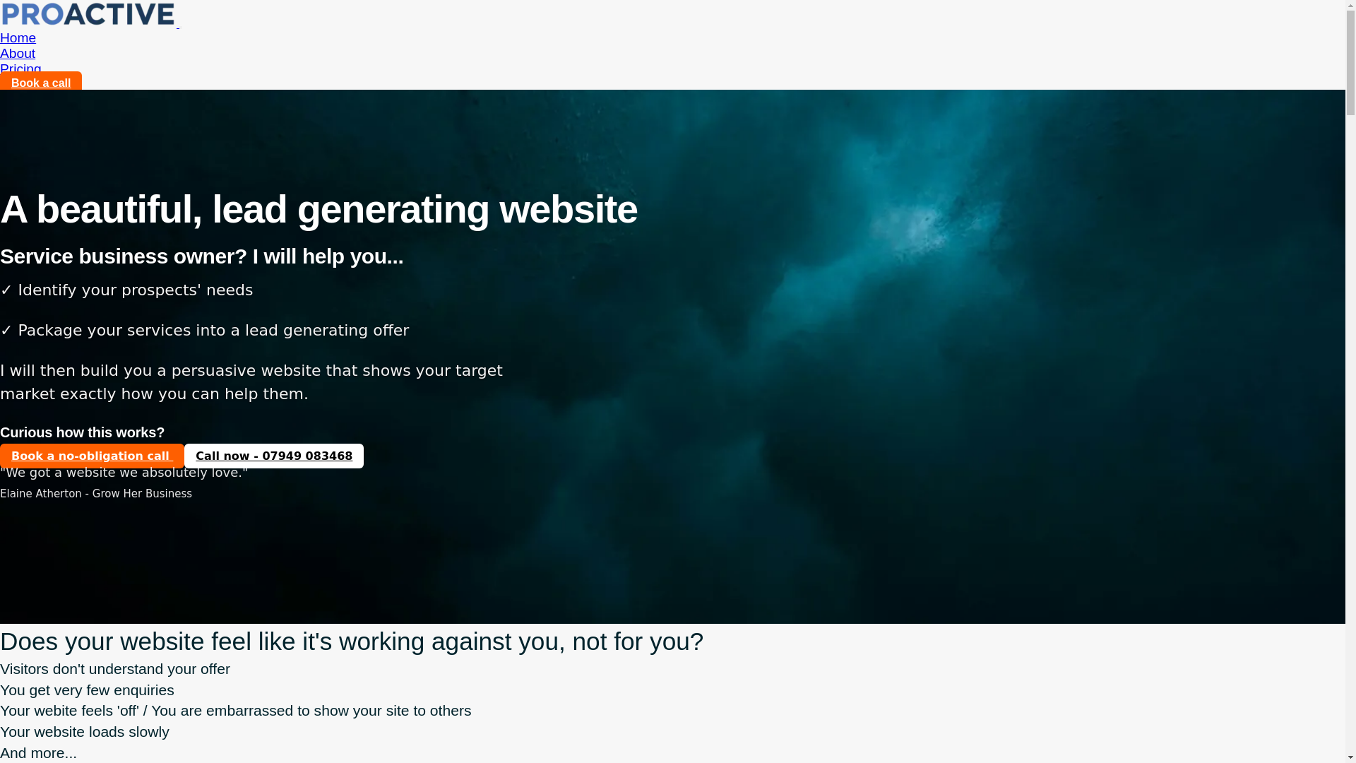 website screenshot of https://proactiveweb.pages.dev/