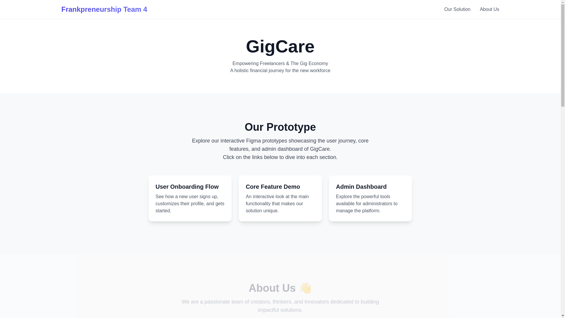 website screenshot of https://frankpreneurship2025team4.com/