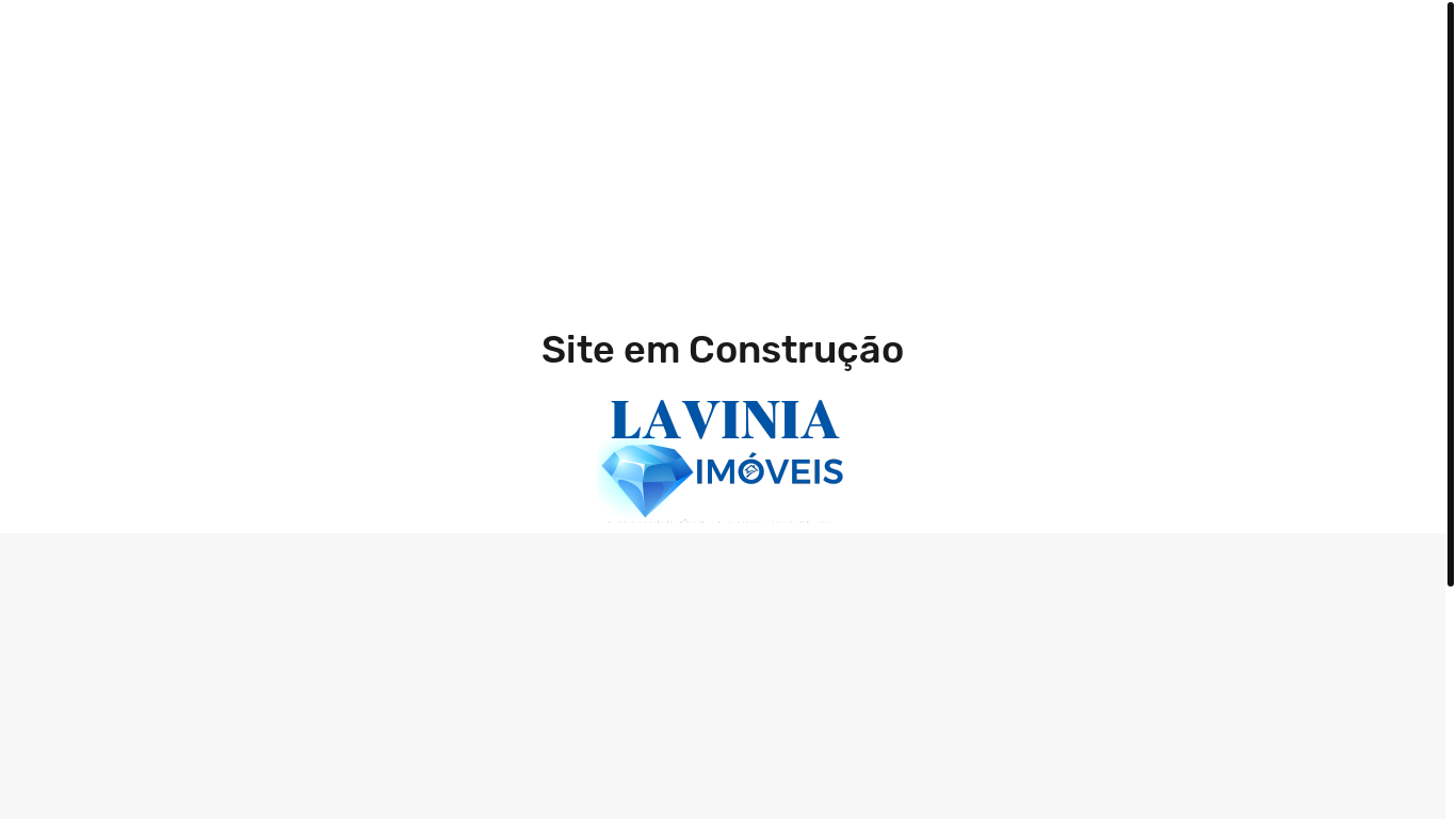 website screenshot of https://laviniaimoveis.com.br/