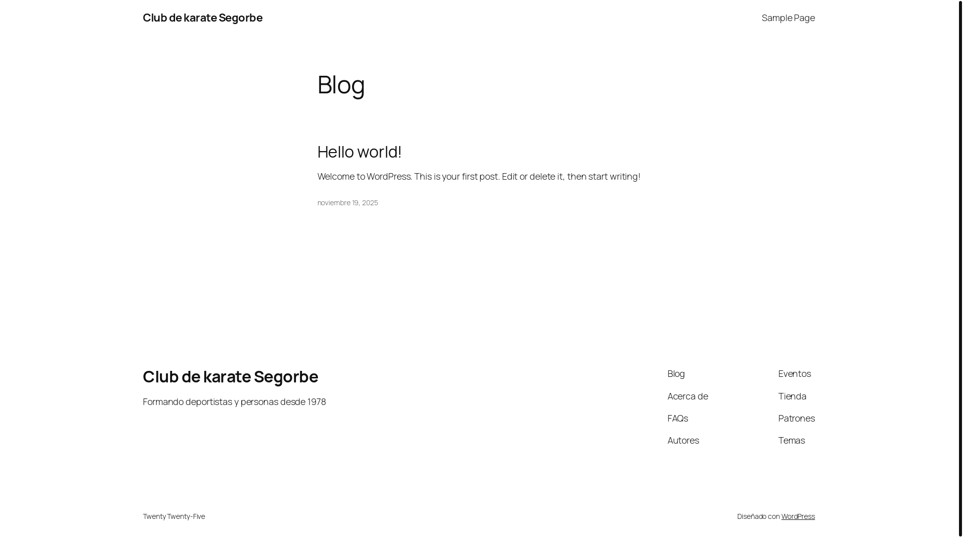 website screenshot of https://karatesegorbe.es/