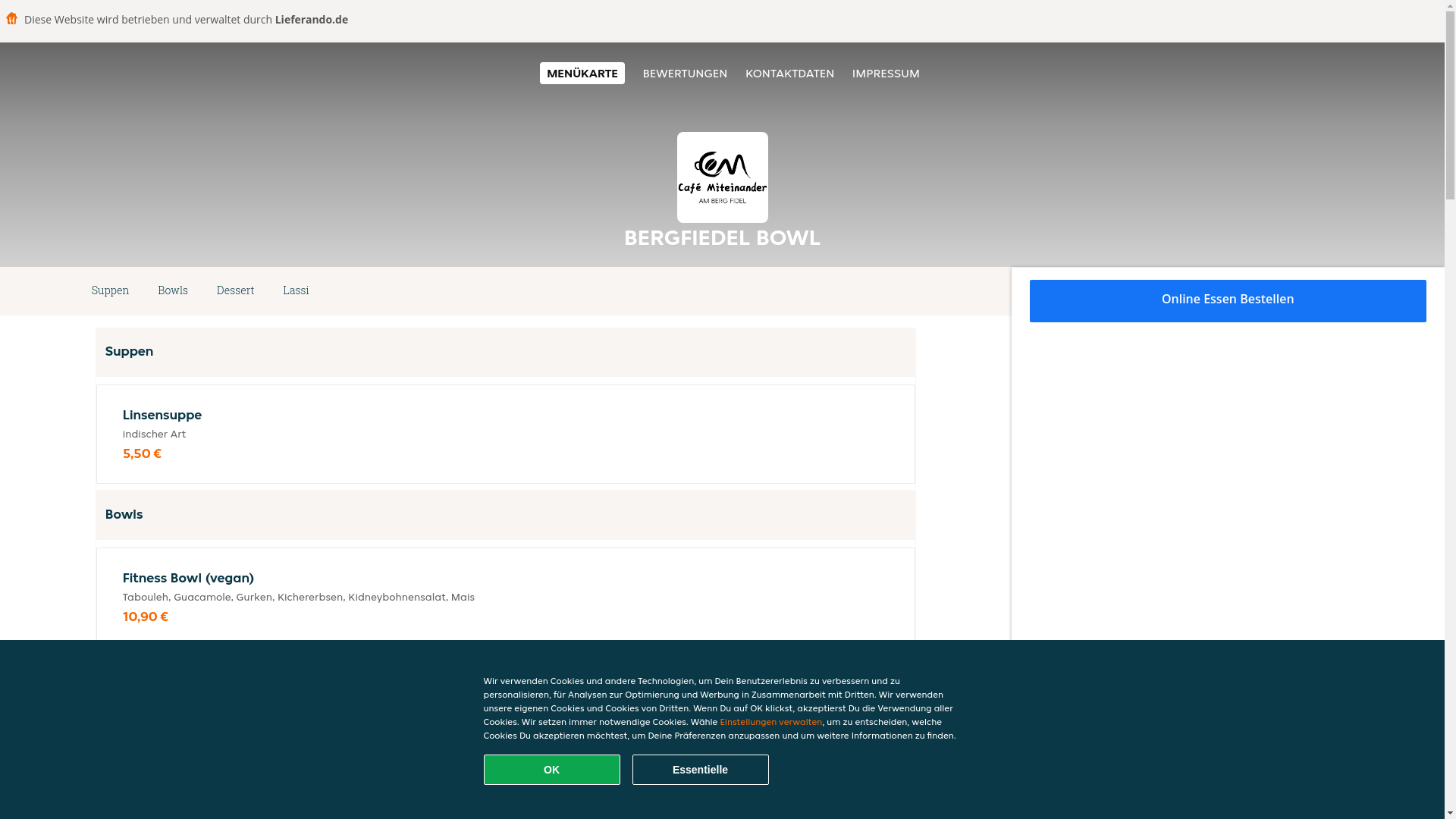 website screenshot of https://bergfiedelbowl-munster.de/